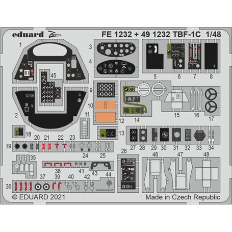 Eduard 1:48 Tbf-1c Interior