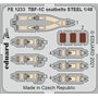 Eduard STEEL 1:48 Pasy bezpieczeństwa do Tbf-1c Seatbelts Steel