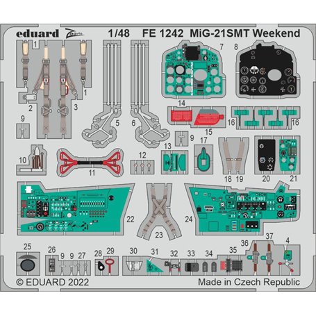 Eduard ZOOM 1:48 Mig-21smt Weekend