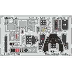 Eduard ZOOM 1:48 Vampire F.3 dla Airfix