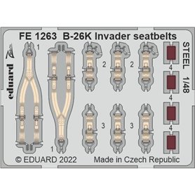Eduard STEEL 1:48 Pasy bezpieczeństwa do B-26K Invader dla ICM