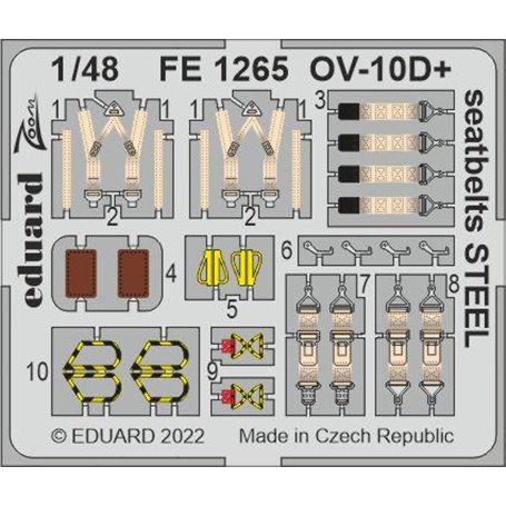 Eduard 1:48 Ov-10d+ Seatbelts Steel