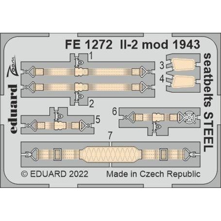 Eduard 1:48 Il-2 Mod. 1943 Seatbelts Steel