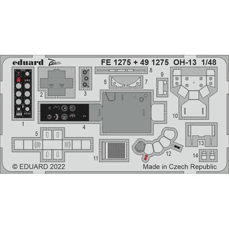 Eduard ZOOM 1:48 OH-13 dla Italeri