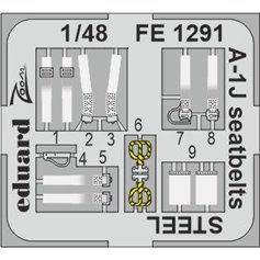 Eduard 1:48 A-1j Seatbelts Steel