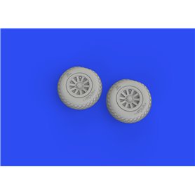 Eduard BRASSIN 1:72 Koła DIAMOND TREAD do North American P-51B/C dla Arma Hobby
