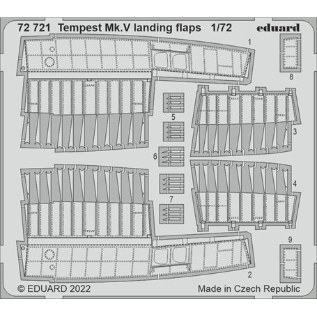 Eduard 1:72 Klapy do Hawker Tempest Mk.V dla 