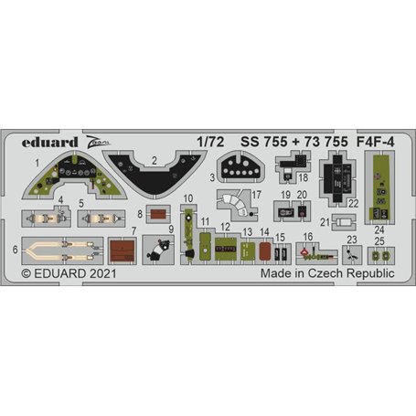 Eduard 1:72 F4F-4 dla Arma Hobby