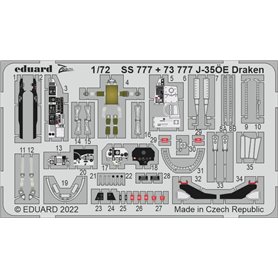 Eduard 1:72 J-35OE Draken dla Hobby 2000 / Hasegawa