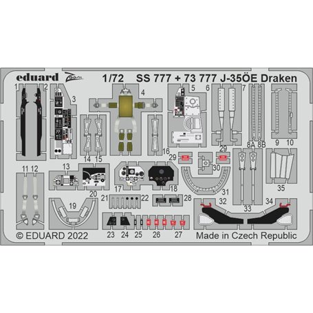 Eduard 1:72 J-35�e Draken