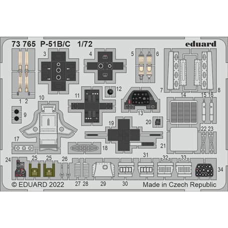 Eduard 1:72 P-51b/C