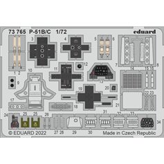 Eduard 1:72 North American P-51B/C dla Arma Hobby