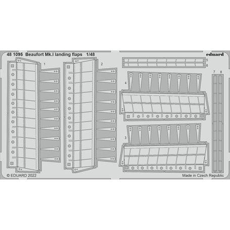 Eduard 1:48 Beaufort Mk.I Landing Flaps