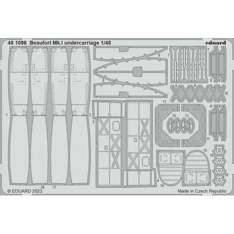 Eduard 1:48 Beaufort Mk.I Undercarriage