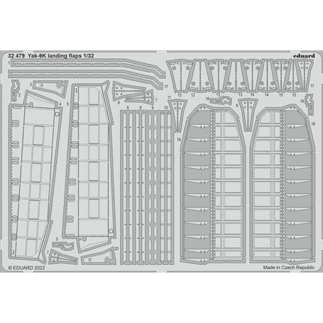 Eduard 1:32 Klapy do Yakovlev Yak-9K dla