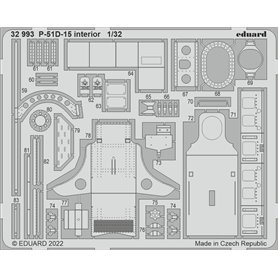 Eduard 1:32 Elementy wnętrza do North American P-51D-15 dla 