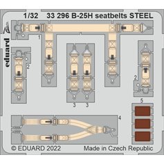 Eduard ZOOM 1:32 Pasy bezpieczeństwa do B-25H dla HKM