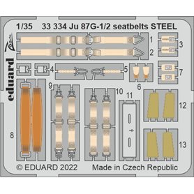 Eduard 1:35 Ju 87g-1/2 Seatbelts Steel
