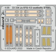 Eduard 1:35 Pasy bezpieczeństwa do Junkers Ju-87 G-1 / G-2 dla Border Model