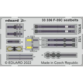 Eduard ZOOM 1:32 Pasy bezpieczeństwa do F-35C dla Trumpeter