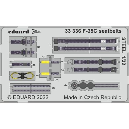 Eduard 1:32 Pasy bezpieczeństwa do F-35C dla 