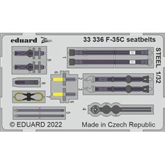 Eduard 1:32 F-35c Seatbelts Steel