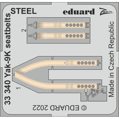 Eduard 1:32 Yak-9k Seatbelts Steel