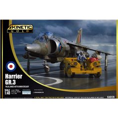 Kinetic GOLD 1:48 Harrier GR.3 - FALKLANDS 40TH ANNIVERSARY - W/ROYAL NAVY TOW TRACTOR