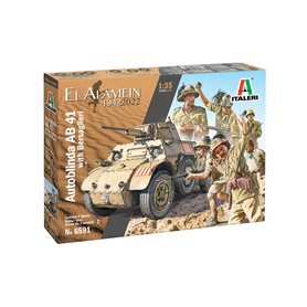 Italeri 1:35 Autoblinda AB 41 W/BBERSAGLIERI EL ALAMEIN