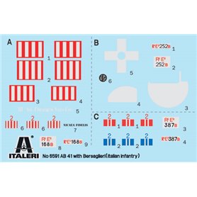 Italeri 1:35 Autoblinda AB 41 W/BBERSAGLIERI EL ALAMEIN
