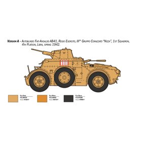 Italeri 1:35 Autoblinda AB 41 W/BBERSAGLIERI EL ALAMEIN