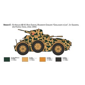 Italeri 1:35 Autoblinda AB 41 W/BBERSAGLIERI EL ALAMEIN