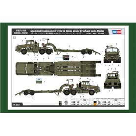Hobby Boss 1:35 Scammell Commander W/62 TONNE CRANE FRUEHAUF SEMI-TRAILER