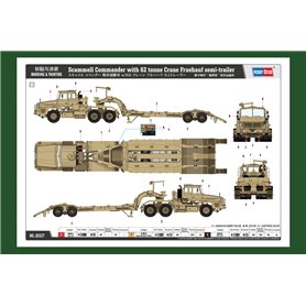 Hobby Boss 1:35 Scammell Commander W/62 TONNE CRANE FRUEHAUF SEMI-TRAILER