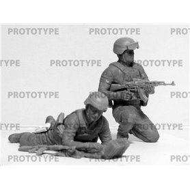 ICM 1:35 THE CREW OF STUGNA-P ANTI-TANK COMPLEX
