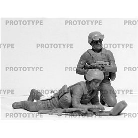 ICM 1:35 THE CREW OF STUGNA-P ANTI-TANK COMPLEX