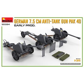 Mini Art 351:35 PaK.40 - GERMAN ANTI-TANK 75MM GUN - EARLY PRODUCTION