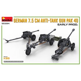 Mini Art 351:35 PaK.40 - GERMAN ANTI-TANK 75MM GUN - EARLY PRODUCTION
