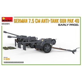Mini Art 351:35 PaK.40 - GERMAN ANTI-TANK 75MM GUN - EARLY PRODUCTION
