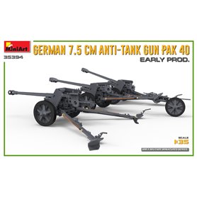 Mini Art 351:35 PaK.40 - GERMAN ANTI-TANK 75MM GUN - EARLY PRODUCTION