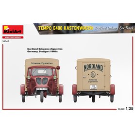 Mini Art 38047 Tempo E400 Kastenwagen 3-wheel DBT