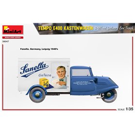 Mini Art 38047 Tempo E400 Kastenwagen 3-wheel DBT