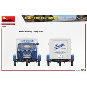 Mini Art 38047 Tempo E400 Kastenwagen 3-wheel DBT