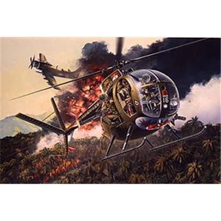 Dragon 3310 Oh-6A Cayuse W/Crew1/35