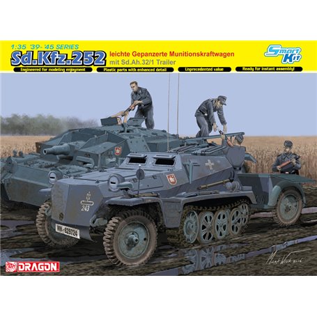 Dragon SMART KIT 1:35 Sd.Kfz.252 mit Sd.Ah.32/2 TRAILER