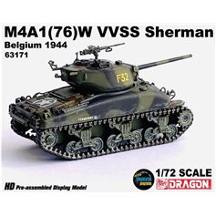 Dragon ARMOR 1:72 M4A1 (76)W VVSS Sherman - BELGIUM 1944