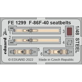 Eduard 1:48 F-86f-40 Seatbelts Steel