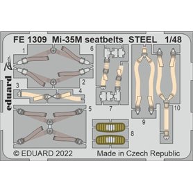 Eduard 1:48 Mi-35m Seatbelts Steel