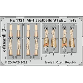 Eduard 1:48 Mi-4 Seatbelts Steel