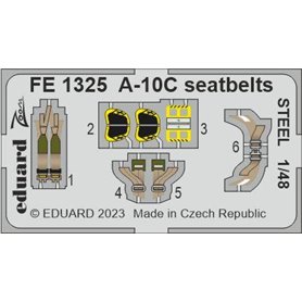 Eduard 1:48 A-10c Seatbelts Steel